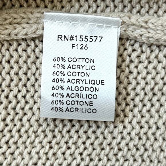 Miracle Tan Beach V-Neck Pullover Knit Sweater NWT - Picture 8 of 8